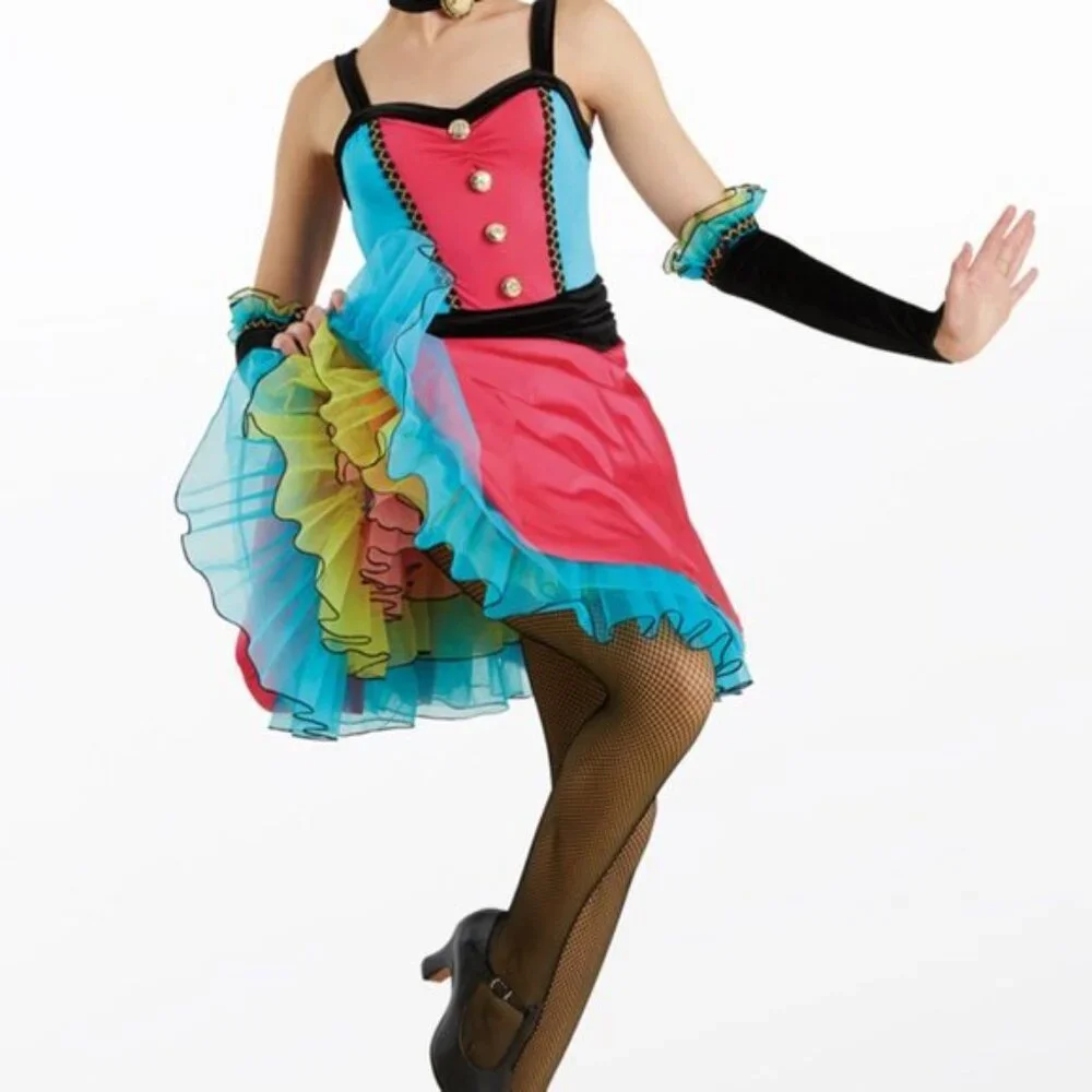 Weissman Can Can Dance Costume 10994 Adult Small - Picture 1 of 12